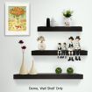 3 pcs Wall Floating Shelf Set Bookshelf Display - Black