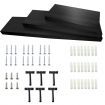 3 pcs Wall Floating Shelf Set Bookshelf Display - Black