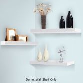 3 pcs Wall Floating Shelf Set Bookshelf Display - White
