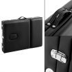 Portable Aluminium 3 Fold Massage Table Chair Bed 60cm - Black