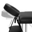 Portable Aluminium 3 Fold Massage Table Chair Bed 60cm - Black