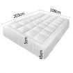 Giselle King Single Mattress Topper Pillowtop 1000GSM Microfibre Filling Protector