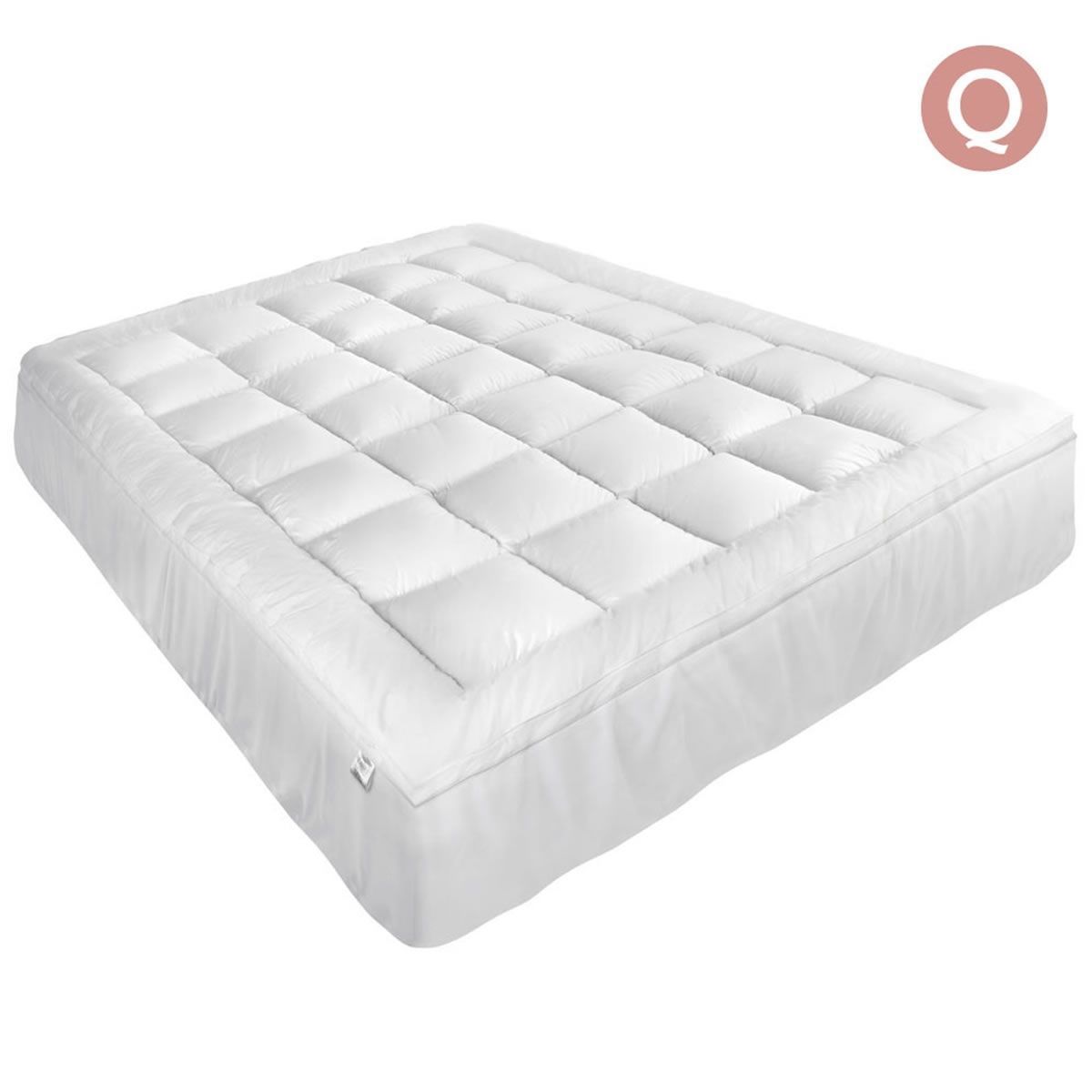 Giselle Queen Mattress Topper Pillowtop 1000GSM Microfibre Filling Protector