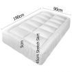 Giselle Single Mattress Topper Pillowtop 1000GSM Microfibre Filling Protector