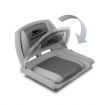 Set of 2 Swivel Folding Marine Boat Seats - Grey Charcoal