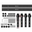 Cefito Sliding Barn Door Hardware Track Set 4m Roller Kit Slide Office Bedroom