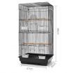 Pet Bird Cage Medium 88cm - Black