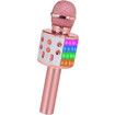 Bluetooth Karaoke Microphone for Kids Adults,Portable Wireless Singing Karaoke Mic Machine with Led Light,Birthday Gifts Toys,Rose Gold