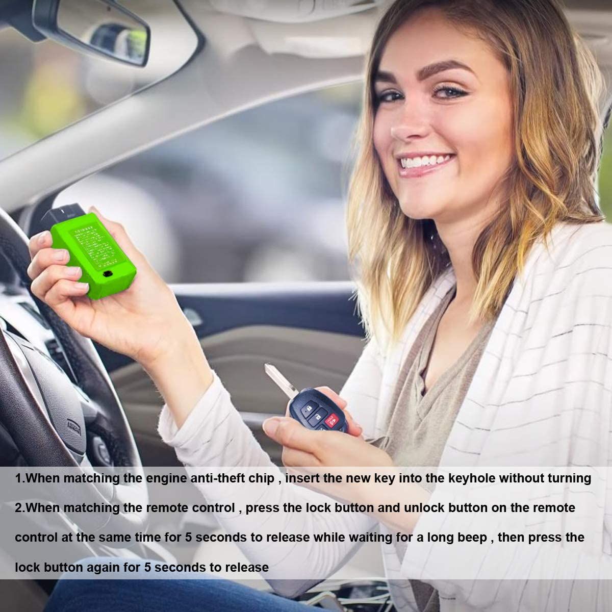 Toyota G and H Chip Vehicle OBD Remote Key Programming Device via OBD2 ...