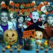 48 PCS Halloween Party Decoration with Ghost Skull Pumpkin Flag Cake and Balloon Banner Kit