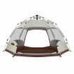 4 Man Beach Tent Shelter Camping Pop Up Instant Dome Family Shade Hiking Sun Rain Picnic Outdoor 240x240x135cm Creamy White