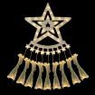 Solar LED String Light Waterfall Fairy Christmas Tree Hanging Decoration Ornament Star Topper Strip Indoor Outdoor 350 LED 9 Strands 8 Lighting Modes