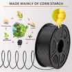 PLA 3D Printer Filament,PLA Filament 1.75mm,Dimensional Accuracy +/- 0.02 mm,1kg Spool,PLA Black