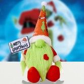 2022 Faceless Gnome Green Grinch Plush Grinch Doll Christmas Plush Doll Christmas Decorations For Xmas Party Table Home Decor