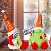 2022 Faceless Gnome Green Grinch Plush Grinch Doll Christmas Plush Doll Christmas Decorations For Xmas Party Table Home Decor