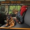 Dog Car Seat Covers 100% Waterproof Rear Seat Covers For most Cars Dog Hammock 135 * 48 * 56cm,Orange