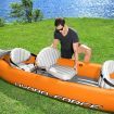 Bestway Kayak Inflatable Rapid 3 Person Canoe Sea Blow Up Fishing Boat Raft Touring Adventure 381cm