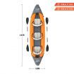 Bestway Kayak Inflatable Rapid 3 Person Canoe Sea Blow Up Fishing Boat Raft Touring Adventure 381cm