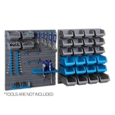 Giantz 44 Bin Wall Mounted Rack Storage Organiser