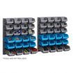 48 Piece Bin Wall Mounted Storage Rack