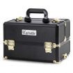 Professional 7 in 1 Make Up Cosmetic Beauty Case - Black & Gold