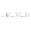 5-Tier Corner Wall Shelf - White
