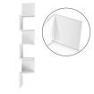 5-Tier Corner Wall Shelf - White