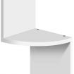 5-Tier Corner Wall Shelf - White