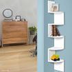 5-Tier Corner Wall Shelf - White