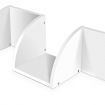 5-Tier Corner Wall Shelf - White