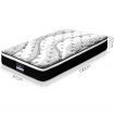 Giselle Bedding Como Euro Top Pocket Spring Mattress 32cm Thick -Single