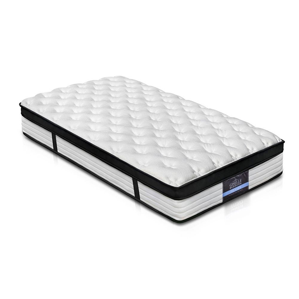 Giselle Bedding Devon Euro Top Pocket Spring Mattress 31cm Thick -Single