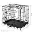 i.Pet Dog Cage 24inch Pet Cage - Black