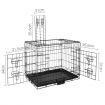 i.Pet Dog Cage 24inch Pet Cage - Black