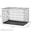 i.Pet Dog Cage 48inch Pet Cage - Black
