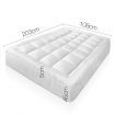 Giselle King Single Mattress Topper Bamboo Fibre Pillowtop Protector
