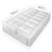 Giselle Single Mattress Topper Bamboo Fibre Pillowtop Protector
