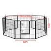i.Pet Pet Playpen Dog Playpen 8 Panel Exercise Cage Enclosure Fence 80x80cm