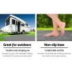 Weisshorn 6M X 2.5M Annex Matting 600 GSM Floor Mats Mesh Caravan Parks Camping