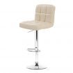 Artiss 2x Leather Bar Stools NOEL Kitchen Chairs Swivel Bar Stool Gas Lift - Beige