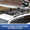Roof Rack Basket Luggage Carrier Universal Cargo Storage Holder for Car SUV Aluminium