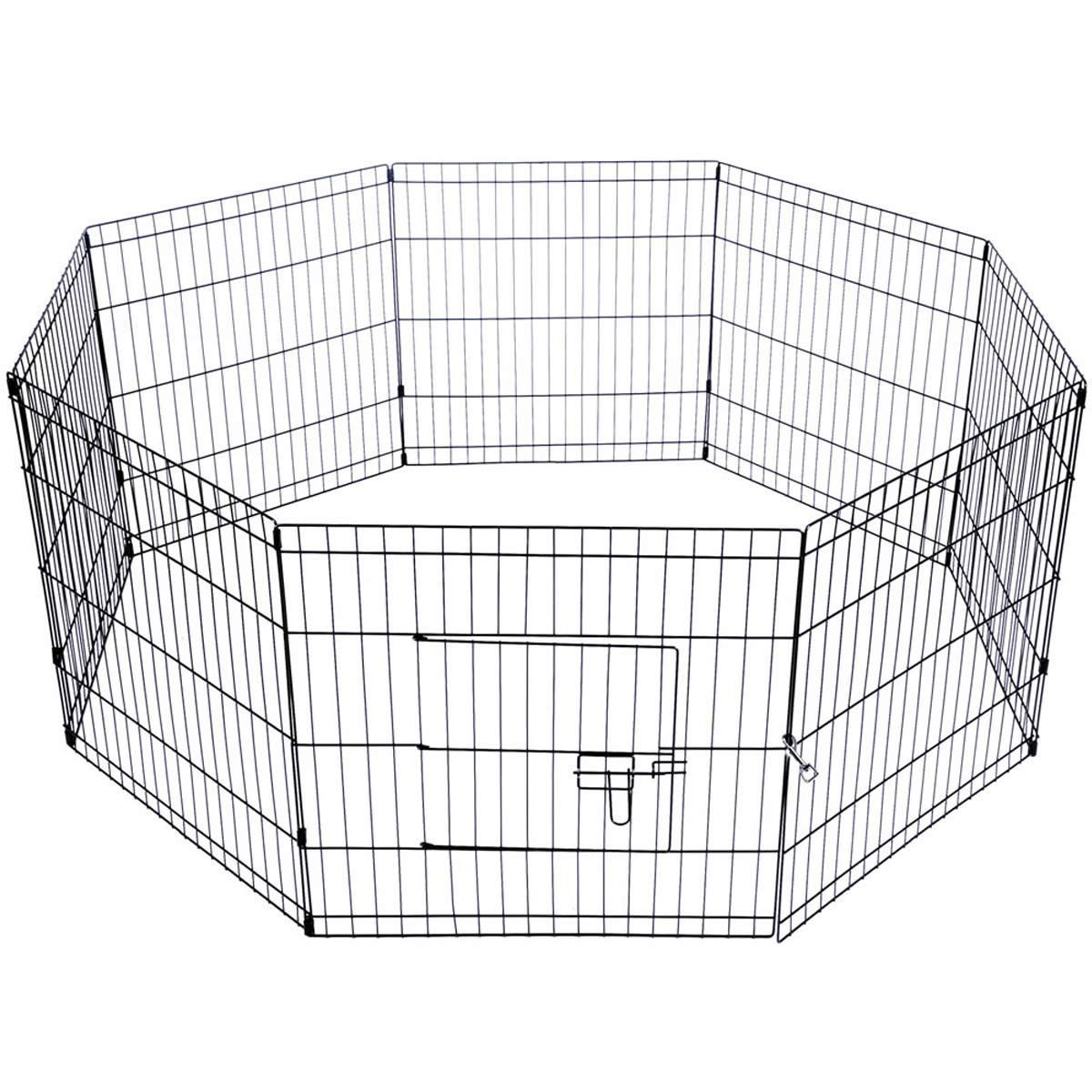 i.Pet Pet Dog Playpen 24" 8 Panel Puppy Exercise Cage Enclosure Fence