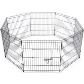 i.Pet Pet Dog Playpen 24" 8 Panel Puppy Exercise Cage Enclosure Fence