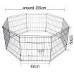 i.Pet Pet Dog Playpen 24" 8 Panel Puppy Exercise Cage Enclosure Fence