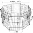 i.Pet Pet Dog Playpen 36" 8 Panel Puppy Exercise Cage Enclosure Fence