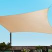 Heavy Duty Shade Sail Canopy 2 x 4M - Sand