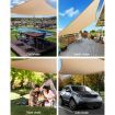 Heavy Duty Shade Sail Canopy 2 x 4M - Sand