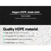 10m Shade Cloth Roll with 1.83m Width and 90% Shade Block - Black