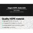 10m Shade Cloth Roll with 90% Shade Block - Black