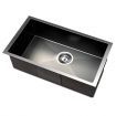 Cefito 30cm x 45cm Stainless Steel Kitchen Sink Under/Top/Flush Mount Black